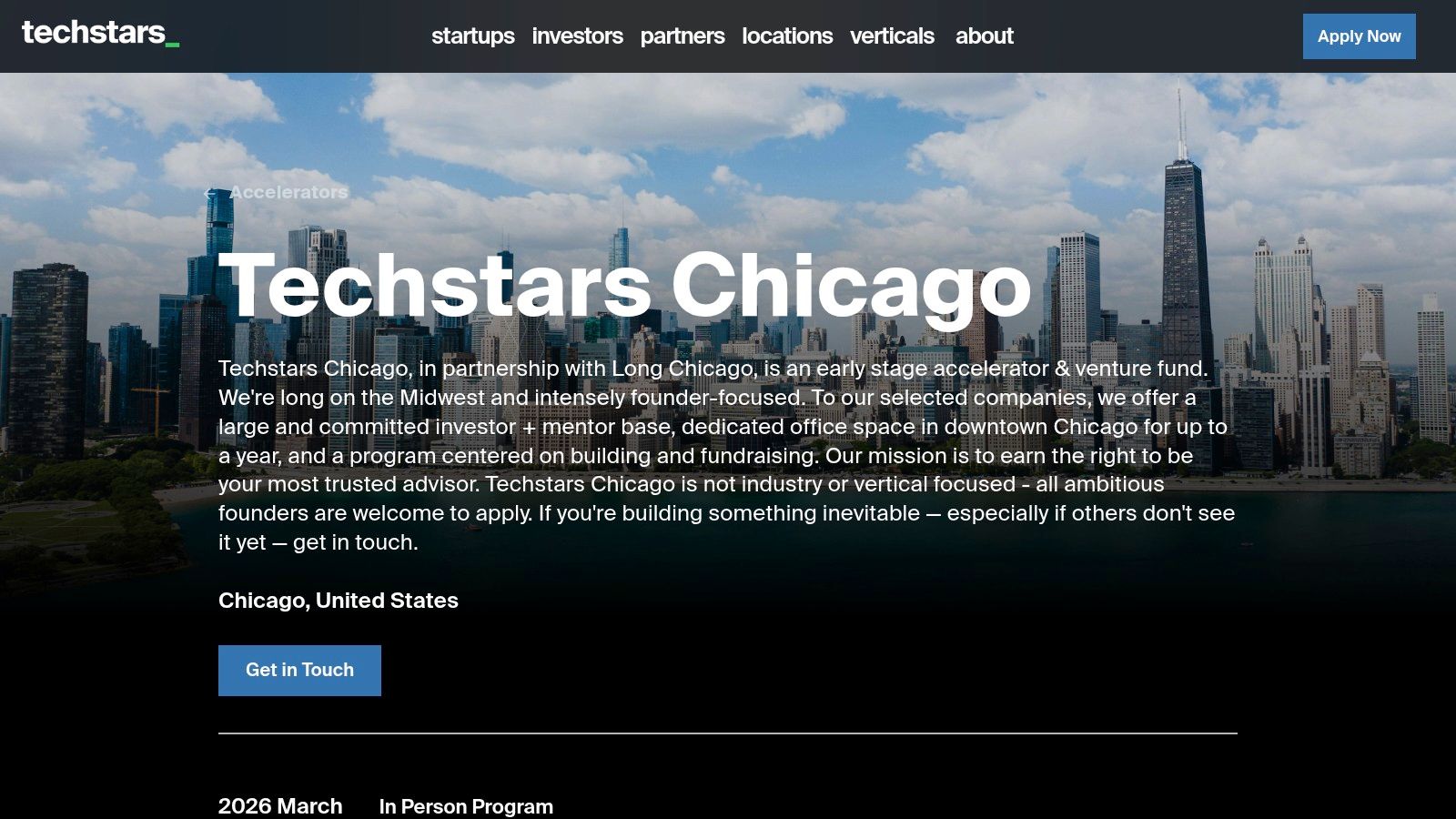 Techstars Chicago Accelerator