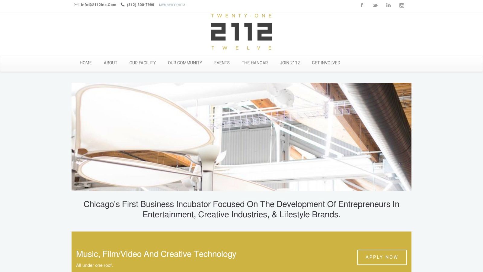 2112 (at Fort Knox Studios) + Center for Creative Entrepreneurship (CCE)