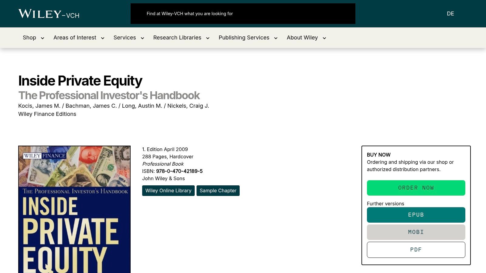 Mastering Private Equity (2nd ed., 2025)
