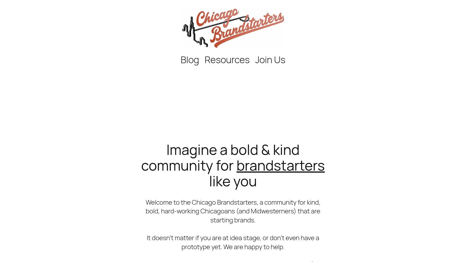 Screenshot from https://www.chicagobrandstarters.com